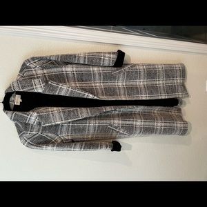 Long Grey Speckled Sweater/Coat